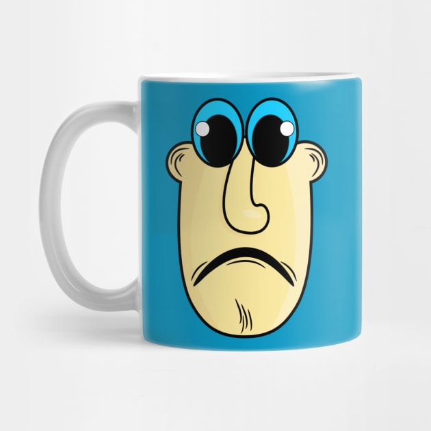 Shocked Funny Face Cartoon Emoji by AllFunnyFaces